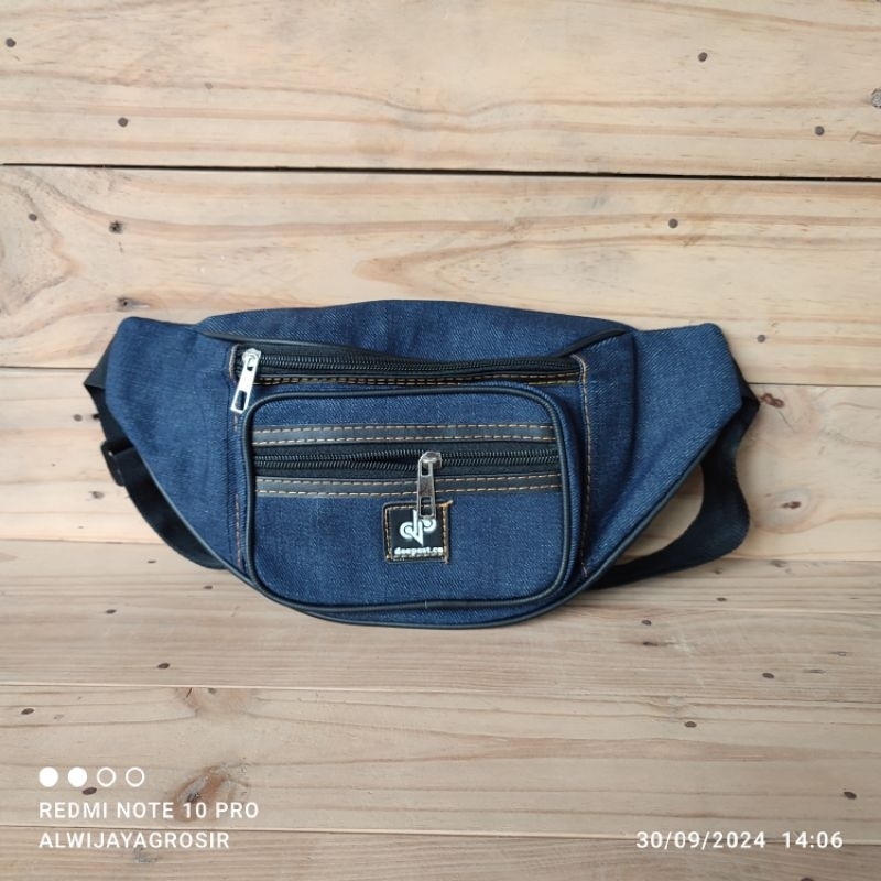 Tas Selempang Pinggang Denim - Waistbag Levis Pria Wanita