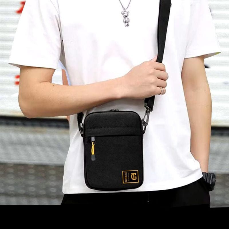 TAS SELEMPANG PRIA/HITAM POLOS