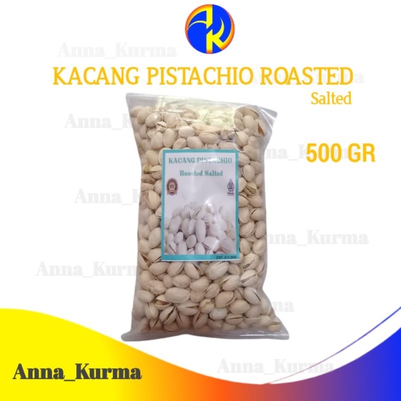 

Kacang Pistachio 500 gram / Kacang Fustuk Roasted Salted Gurih Renyah