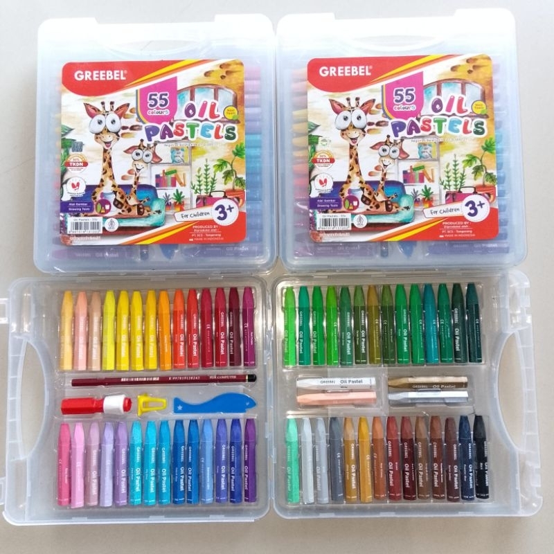 

Crayon Oil Pastel Greebel 55 Warna ( Set ) [ Original ] JunDW
