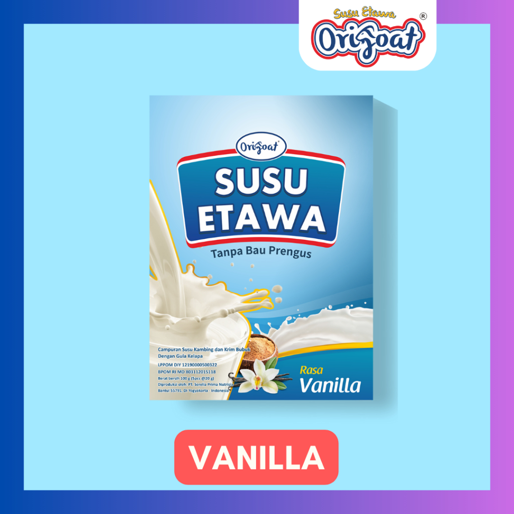 

ORIGOAT Susu Kambing Platinum untuk Kesehatan Sendi dan Pernafasan Rasa Vanila 125g (5pcs @25g)