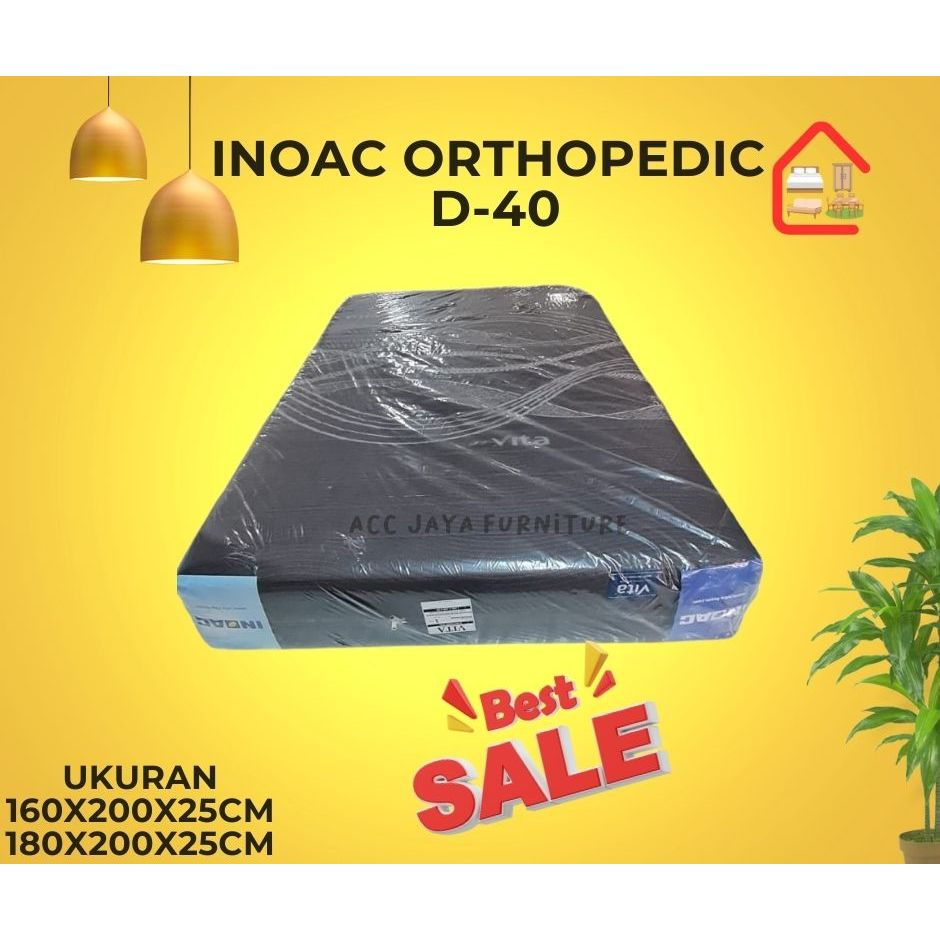 KASUR BUSA INOAC ORTHOPEDIC D-40 TEBAL 25 CM TERBAIK