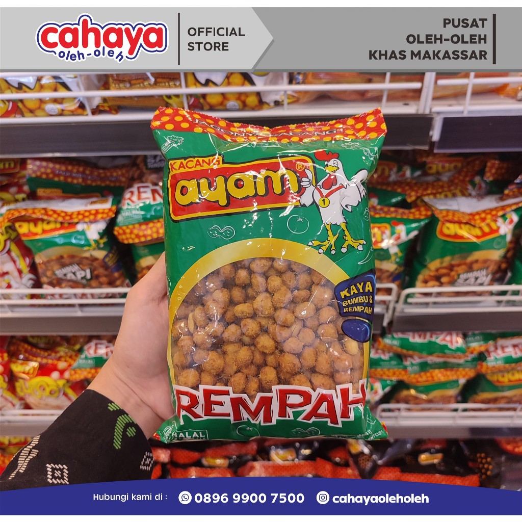 

Kacang Ayam Rempah Cahaya Oleh Oleh Khas Makassar 450gr