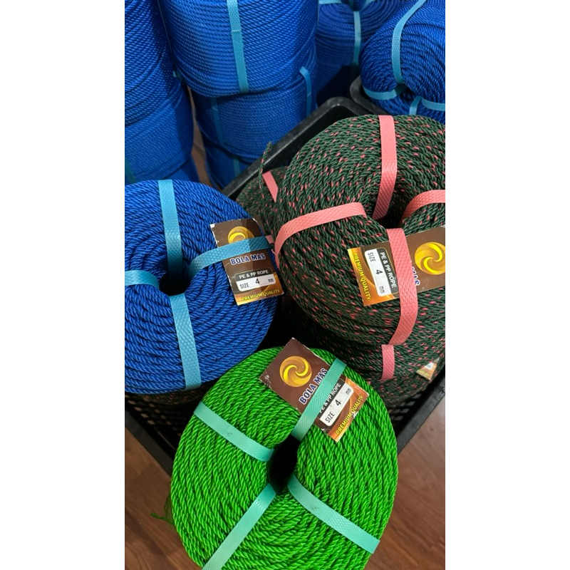 Tali Tambang 4 MM x 220 Meter / Tali Tampar 4 MM / Tali PE 4 MM