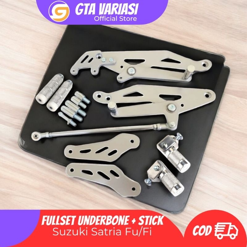 Footstep Step Underbone Satria Costum Satria F FU FI 150 UB Satria F150 - Roadrace Style Dural CNC