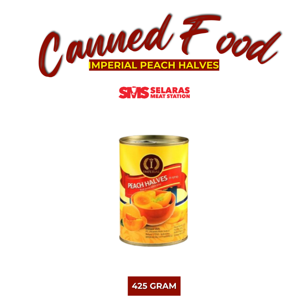 

Imperial Canned Peach Halves in Syrup Buah Persik Kaleng 425 Gram Tangerang Selatan