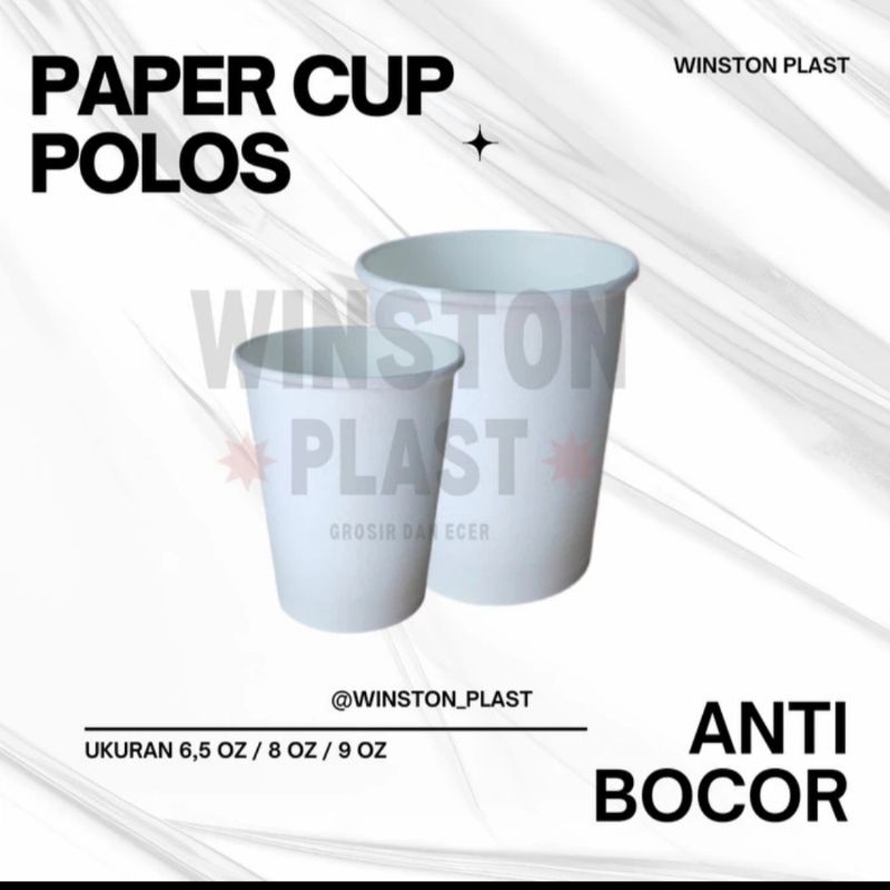 Hot Paper Cup / Gelas Kopi Kertas Minuman Panas 8 Oz hot 6,5 oz 9 oz