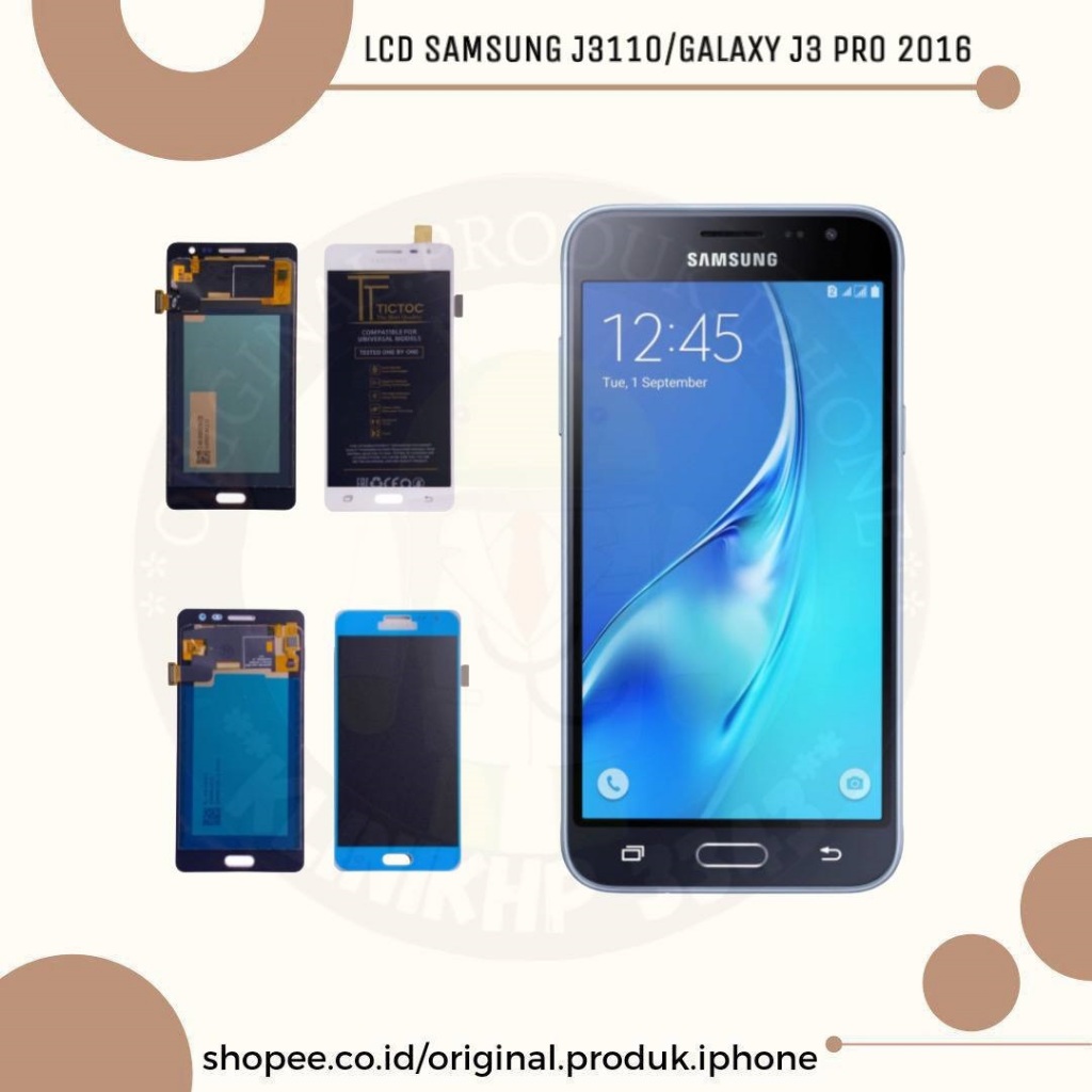 LCD TOUCHSCREEN SAMSUNG J3110/J3 PRO 2016 FULLSET ORIGINAL