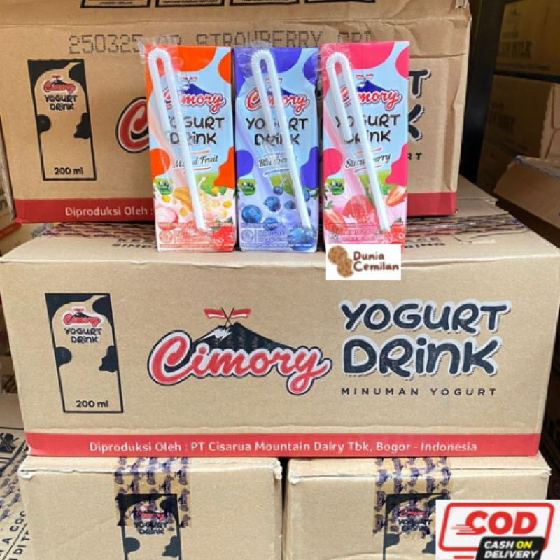 

[TERMURAH!!] CIMORY Yoghurt Drink KOTAK 200ml 1 DUS isi 24pcs - Susu Cimory FM Grosir