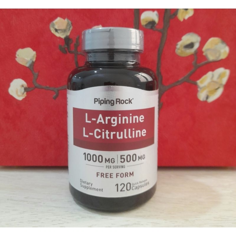 Pipingrock L Arginine 100mg Citrulline 120 Capsules Pipingrock