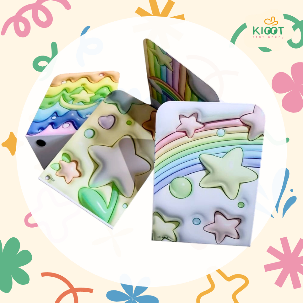 

Kioot - Book Stand 1 Set 2 Pcs / Book End Sandaran Penyangga Sekat Buku Book Holder Motif Lucu SX-6718