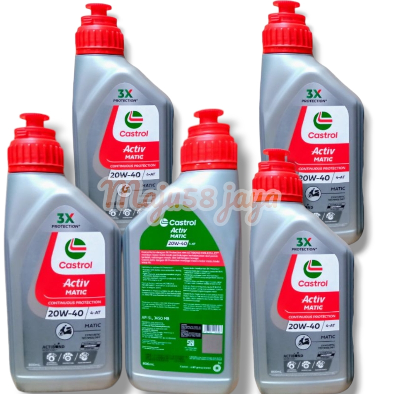OLI CASTROL ACTIV MATIC 800 ML SAE 20-W40 Oli Motor Matic