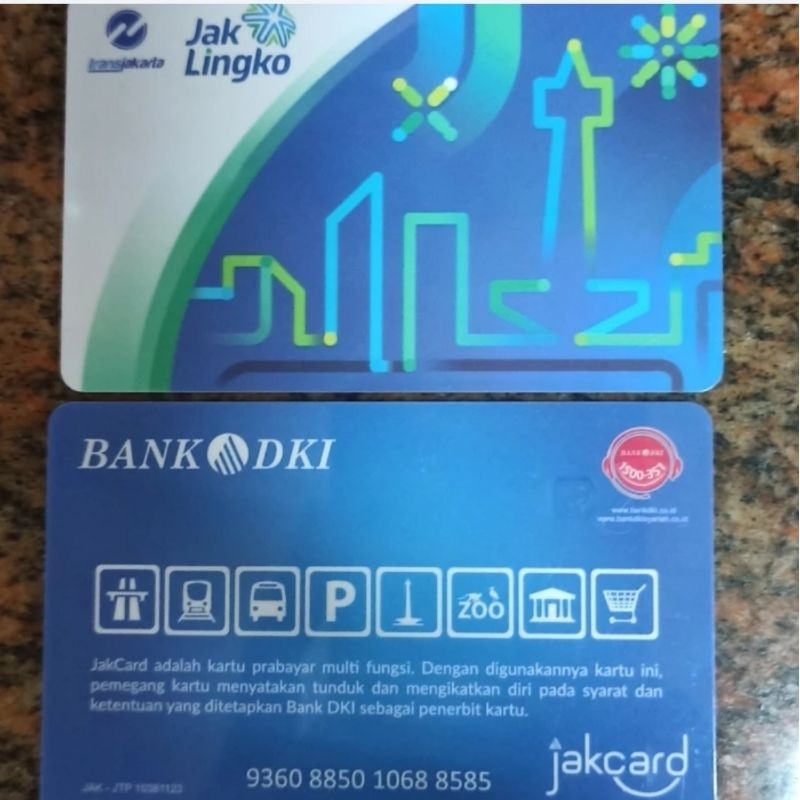Kartu Jacklingko Jakcard kartu KERETA MRT bank mandiri DKI BNI
