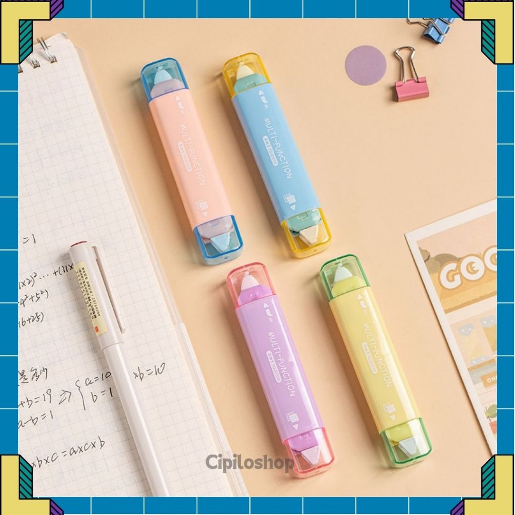 

Tip-X Kertas & Lem Twingo Multi-Function TG-B1813 2in1 2 in 1Glue Tape Lem Kertas Correction Tape Tip x Tipex Kertas Tip-Ex Penghapus Pulpen Tipe X