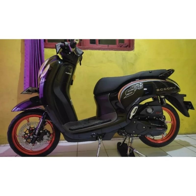 STRIPING STICKER SCOOPY 2021 - 2023 TRANSPARAN SIMPLE LIST ELEGAN ORIGINAL
