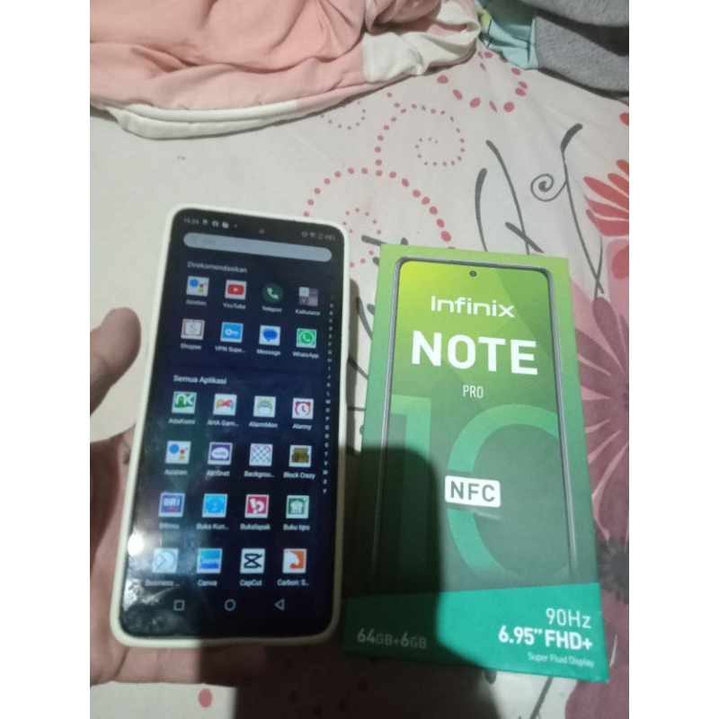 infinix note 10 pro second