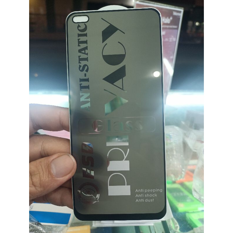 Antigores privasi oppo reno4f/Oppo reno4f/Tempel glass oppo reno4f/Pelindung layar hp oppo reno4f/Ka