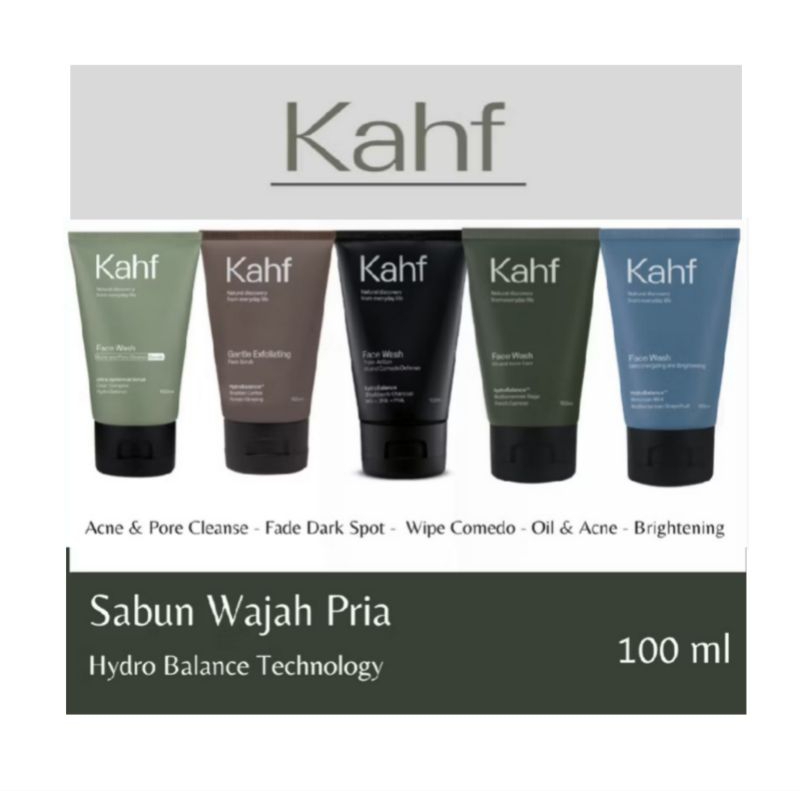 Khaf face wash pembersih wajah pria 100ml