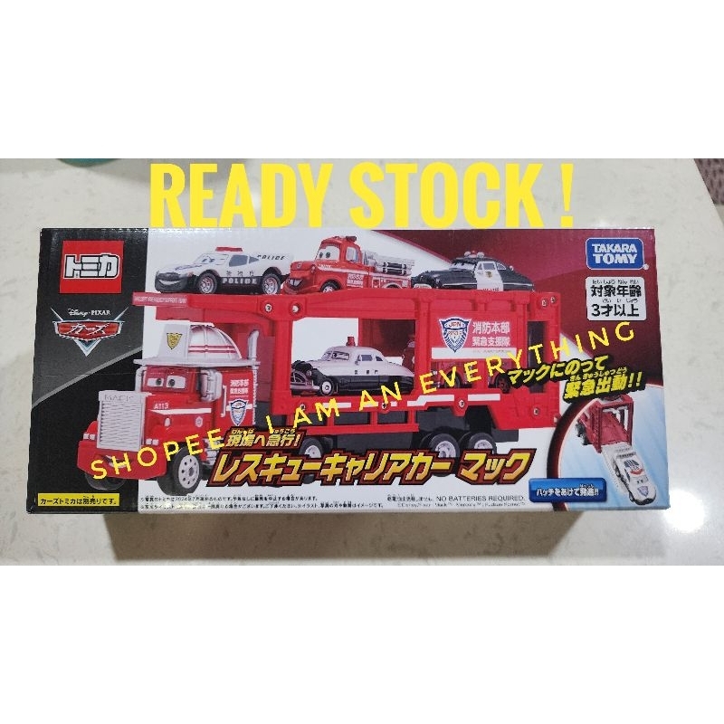 Takara Tomy Tomica Disney Pixar Cars Rescue Carrier Mack Original