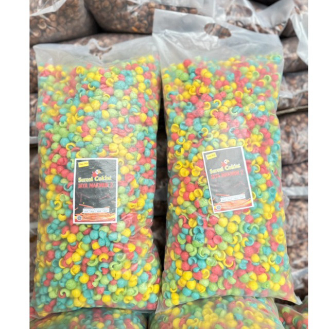 

1ball sereal chocomix buah corn puff rasa buah buahan
