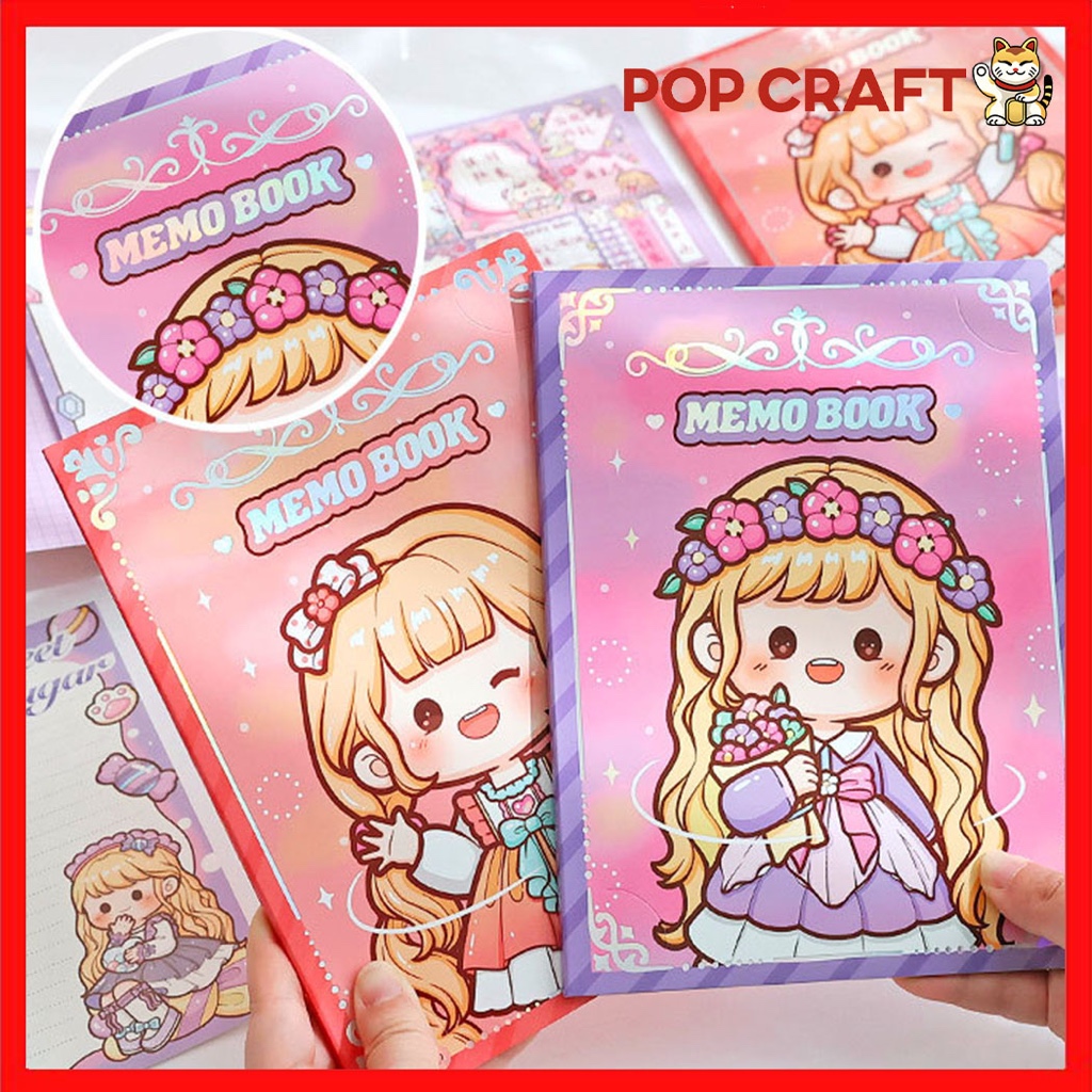 

PC Post-it Note Book / Note Paper Kertas Sticky Notes Buku Memo Set Stationery Buku Notebook TLD162