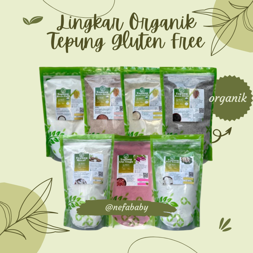 

TEPUNG ORGANIK LINGKAR ORGANIK 500 gr - TEPUNG GLUTEN FREE