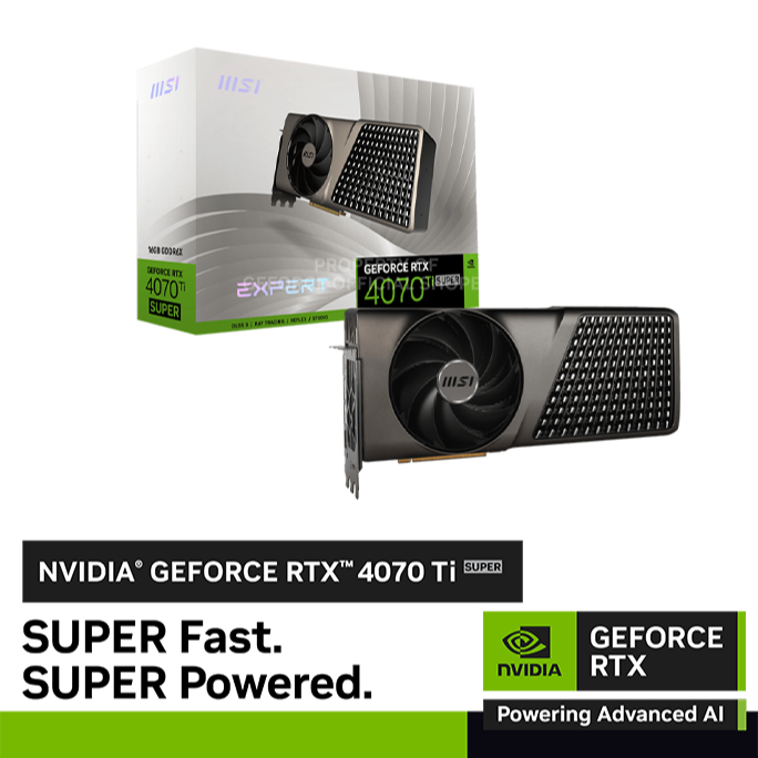 MSI GeForce RTX 4070 Ti SUPER EXPERT | 16GB GDDR6X