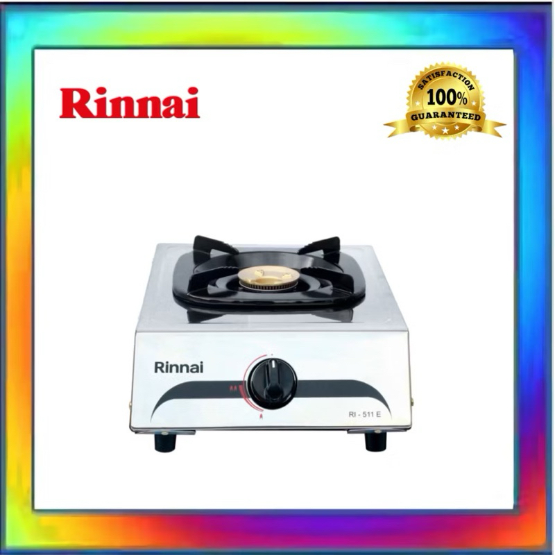 Rinnai 511E stainless steel | Kompor rinnai 1 tungku stainless