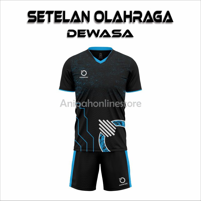 Baju Bola Dewasa Setelan Bola Voli putra Putri Kaos Futsal Senior