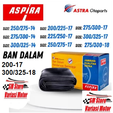 BAN DALAM ASPIRA RING 14 ring 17 ring 18 ASPIRA BAN DALAM MOTOR 70/90 80/90 90/90 100/70 120/70 80/8