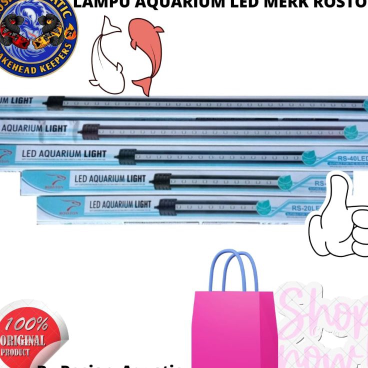 Grosir Belanja  Lampu aquarium merk Roston 2cm6cm