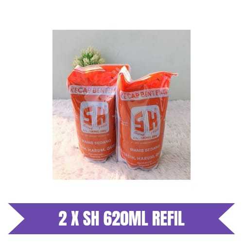 

2 PCS - Kecap Manis SH Benteng Refill 620ml