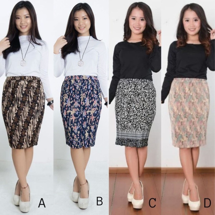 ROK PLISKET PENDEK ROK INSTAN ROK BAWAHAN KEBAYA // ROK SPAN