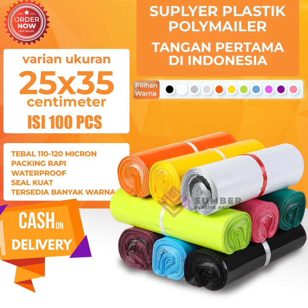 Plastik Polymailer 25X35 Isi 1 Pcs Kantong Plastik On Plastik Bungkus On Plastik Packing Polymailer 
