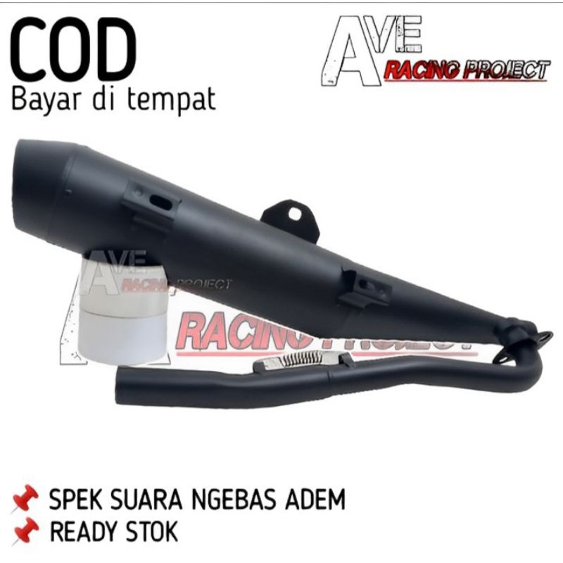KNALPOT STANDAR RACING TSUKIGI SUPRA X 125 FI SUPRA FIT NEW ASTREA GRAND BLADE 125 110 REVO FIT KHAR