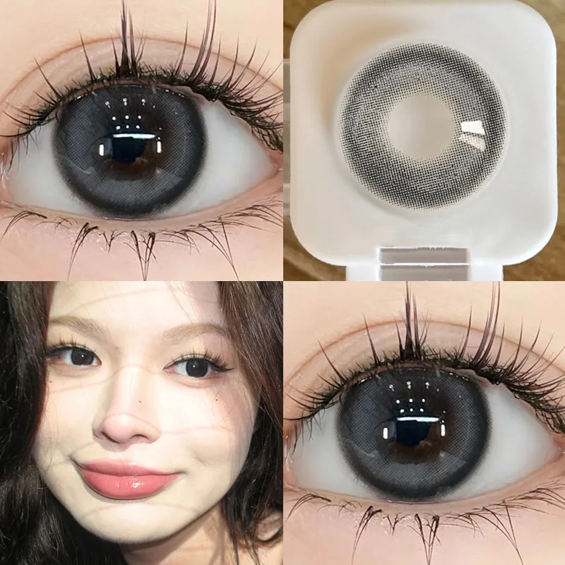 Sepasang lensa kontak berwarnaDiameter 14-14,5 MM softlens livingsoftlens biru soflens soflen mata s