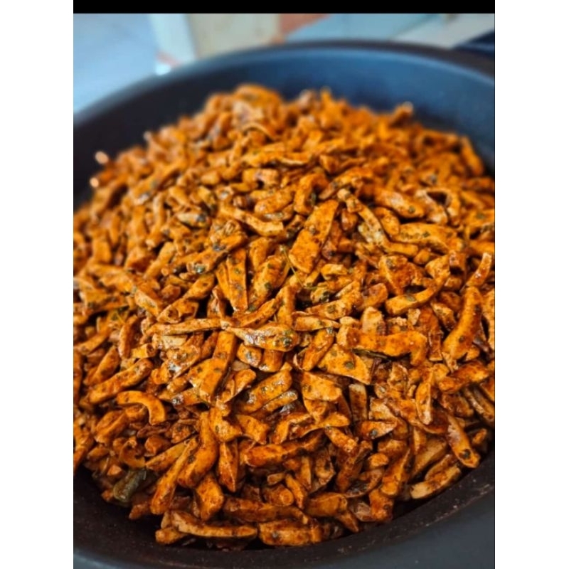 

baso goreng basreng extra pedas daun jeruk 1 kg