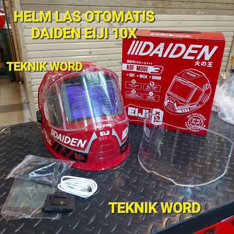 HELM LAS OTOMATIS DAIDEN EIJI 10X / TOPENG LAS DAIDEN / KEDOK LAS OTOMATIS DAIDEN EIJI 10X
