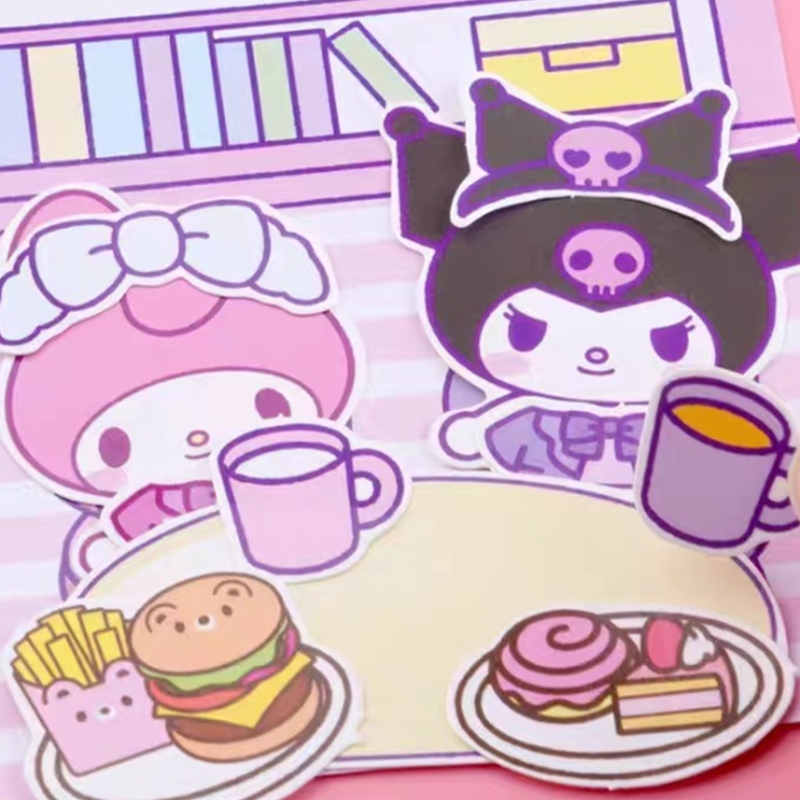 

✨COD Sanrio Lucu Quiet Book Buku Mainan Edukasi Busy Book Stiker Dekorasi DIY Murah diy Mainan Handmade-GS