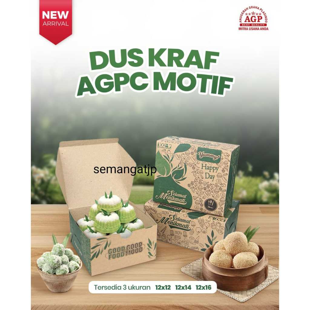 

isi 50pcs Dus Snack Box / Dus kaff Motif 12×12 & 12×14 12x16 / Dus kotak Makan Nasi