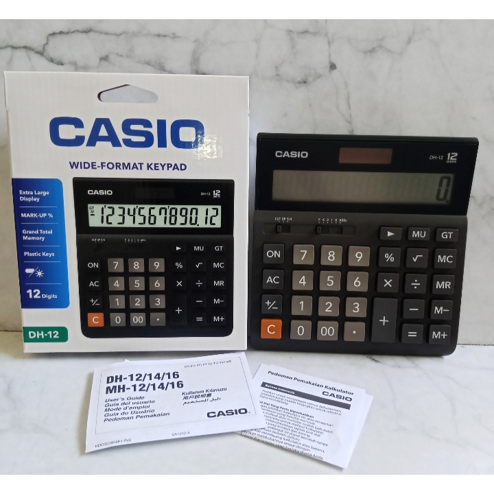 

CALCULATOR CASIO DH 12 BK