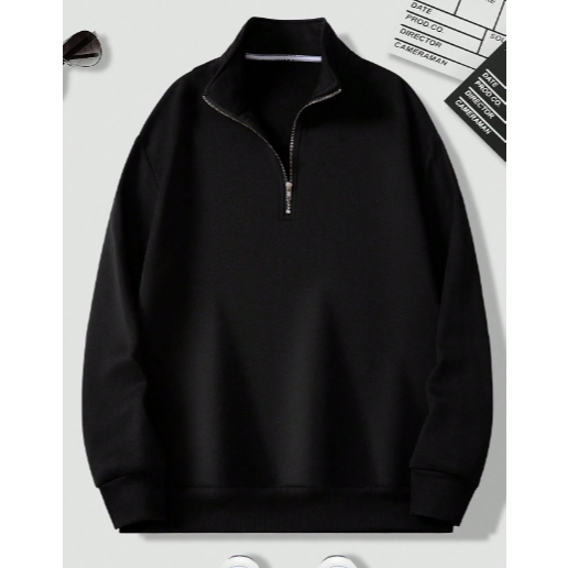 SWEATER RUGBY POLOS PRIA WANITA SWEATER HALFZIP SWEATER KERAH RESLETING SWEATER POLO SWEATER UNISEX