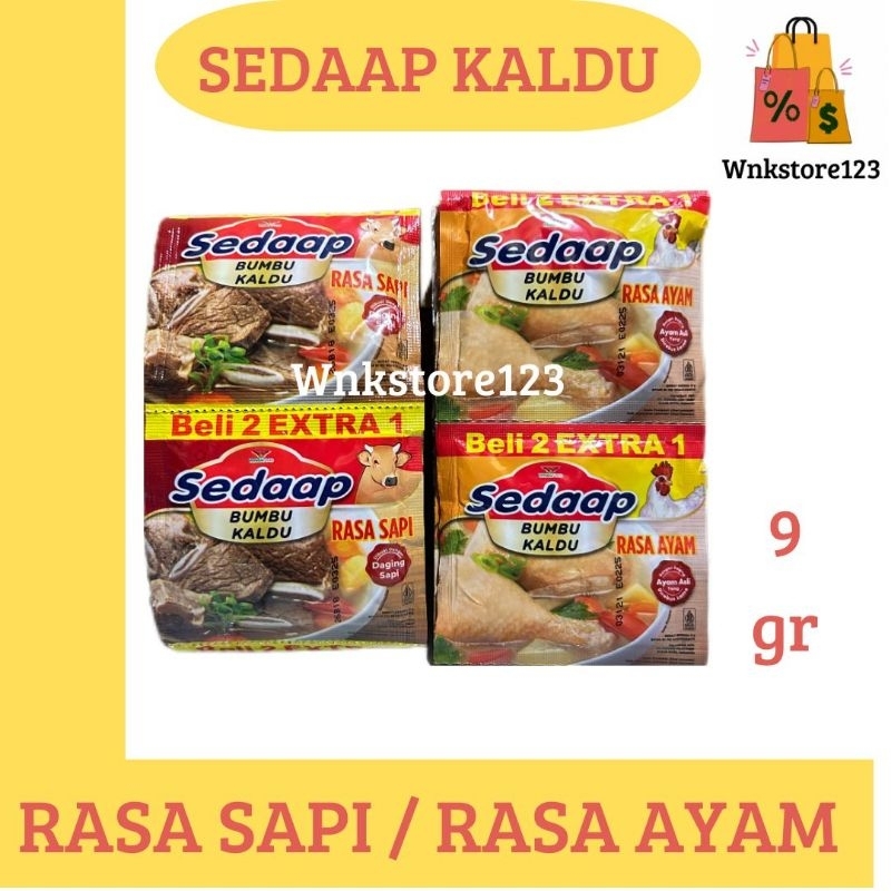 

Sedaap kaldu instan penyedap rasa sapi dan ayam sedap