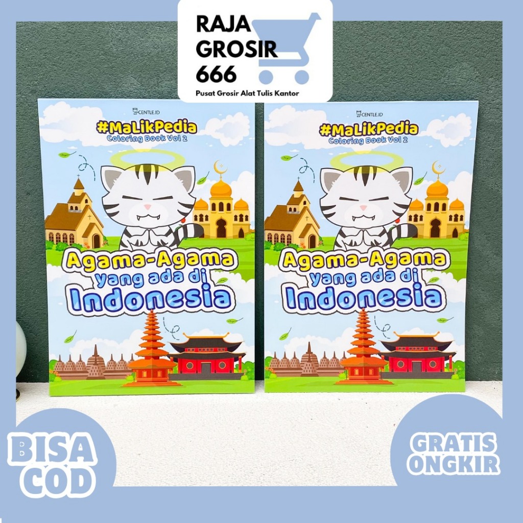 

KREATIFITAS BOOK BUKU GAMBAR CENTLE AGAMA YANG ADA DI INDONESIA UKURAN A4 BK-1520 LUCU ALAT TULIS KANTOR COD BAGUS