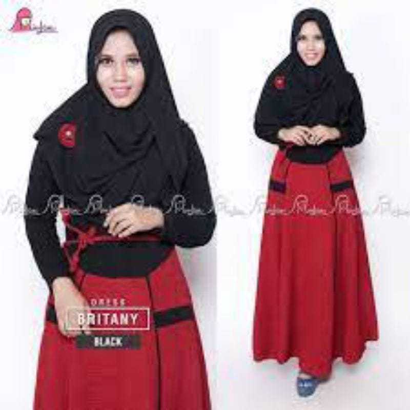 READY SIAP KIRIM | HB - DRESS BRITANY HITAM BY MIULAN | GAMIS MIULAN | MIULAN TERBARU | GAMIS 2024 |