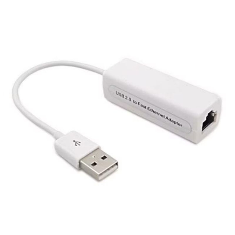 Konektor USB Lan usb 2.0 Kabel putih USB to port RJ45