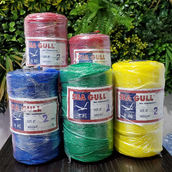 Tali Tambang 2mm Panjang 200m Merek Seagull/Tali Tampar PE 2mm