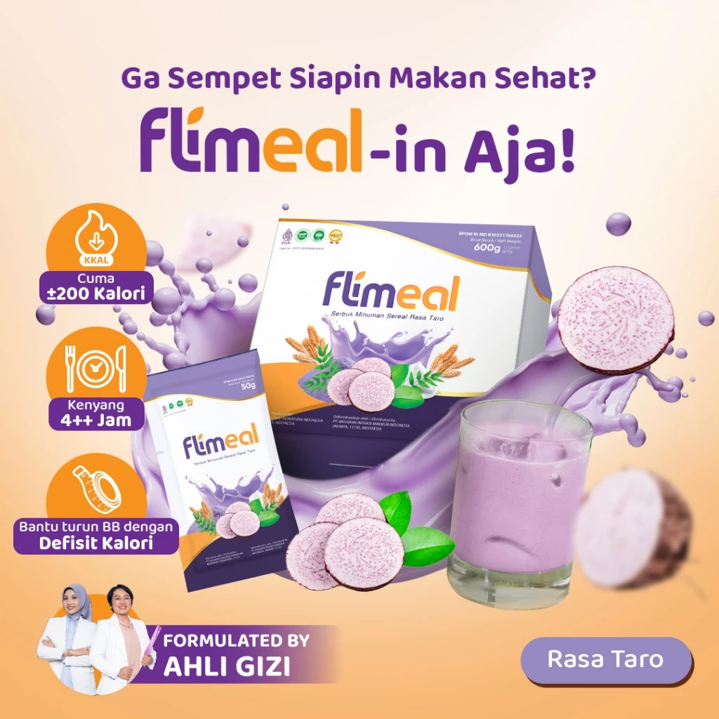 

Flimeal (Meal Replacement) @12 Pcs/Box Rasa Taro