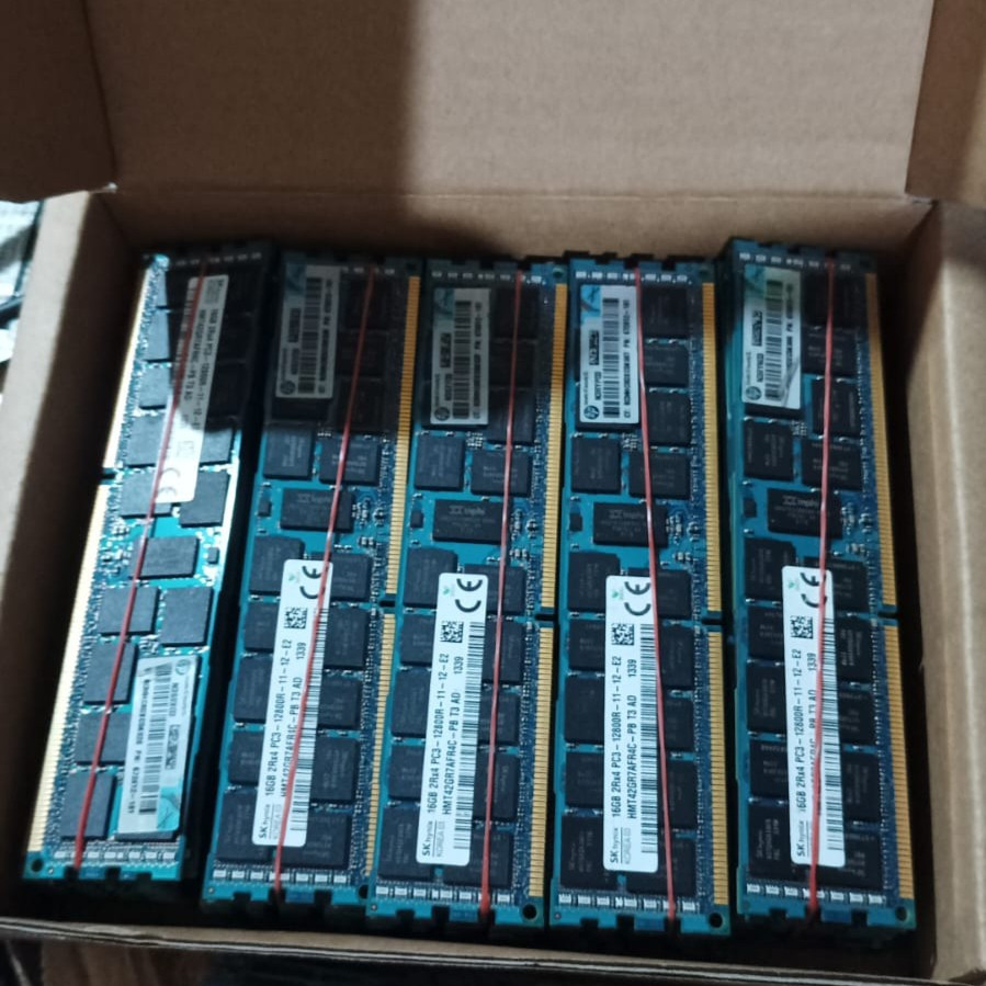 Memory Ram Server 16GB DDR3 PC3 12800R ECC Registered