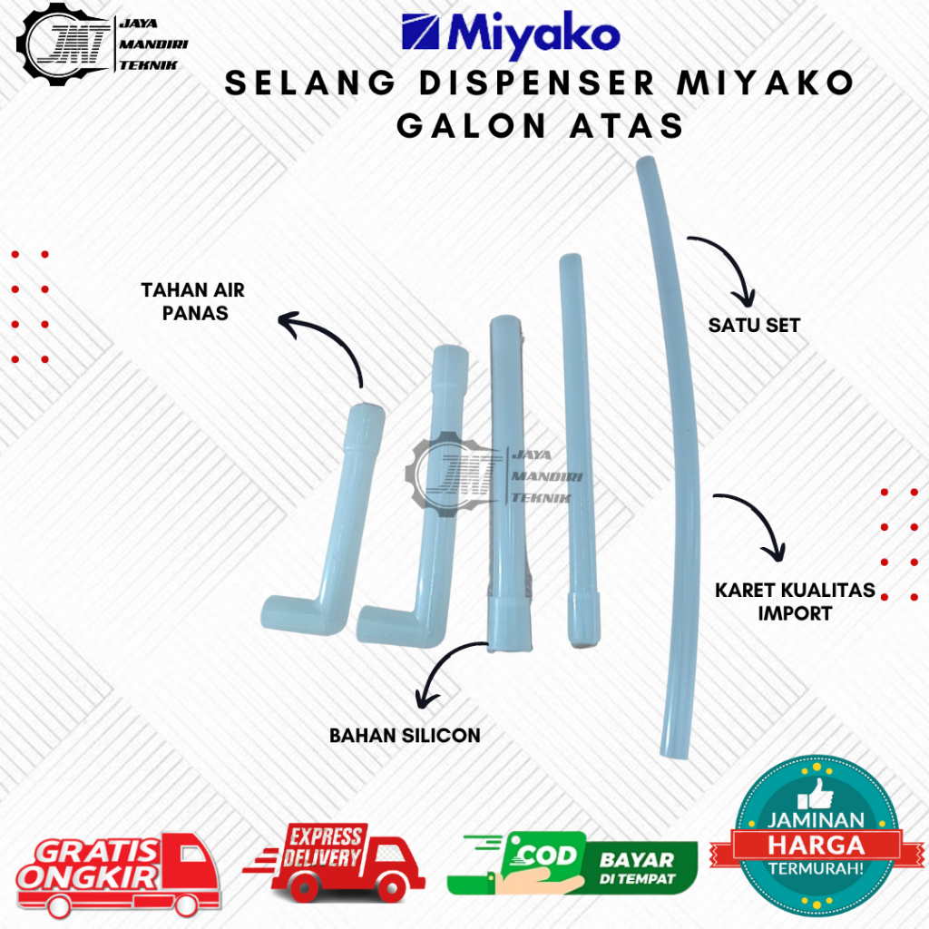 JMT - Promo Diskon Selang Dispenser Satu Set Dispenser Galon Atas Miyako | Selang Air Panas